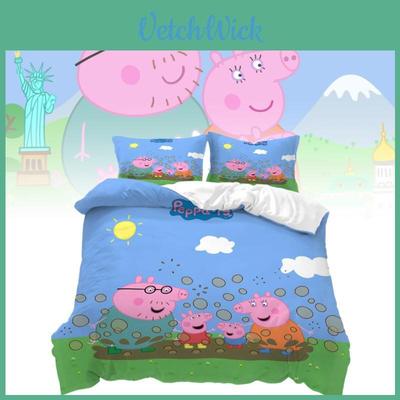 High Definition Digital Print 3 Piece Bedding Set For Us Size Bed Sheet