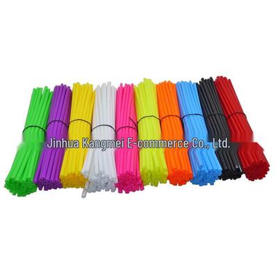 72-Piece Off-Road Motorcycle Wheel Spoke Protector Sleeves