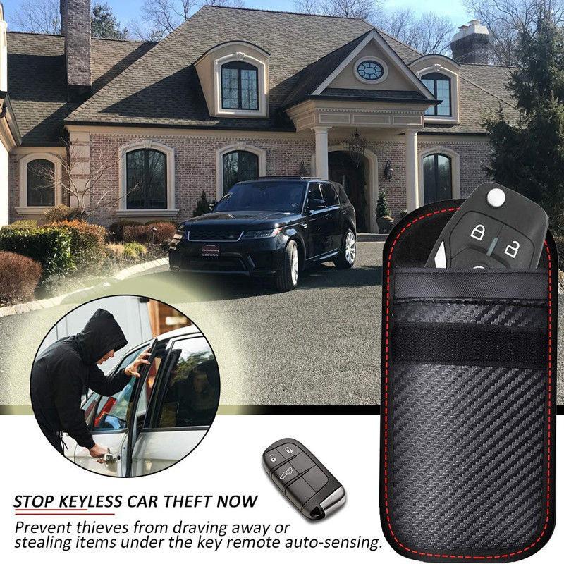 Car Key Case Signal Blocker Bag RFID Shielding Pocket for Toyota camry chr corolla rav4 yaris prius Hybrid prado Fortuner Hilux CX6