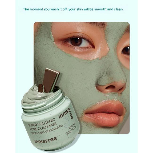 Innisfree Super Vulkanische Poren Tonmaske (Original / Cool Mint Schokolade) (7 Optionen)