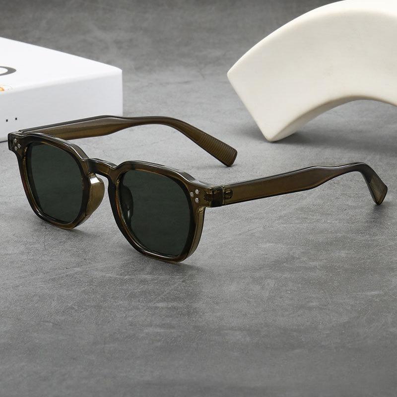 Retro Oval Frame High-end Women's Sunglasses with Sun Protection and UV Protection for Men's Sunglasses