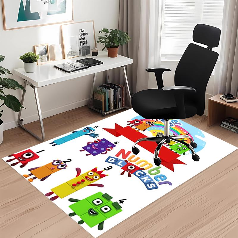 Tappeto Stampato Numberblocks, per Sedia da Ufficio Soggiorno Camera da Letto Cucina Decorazioni Regali.