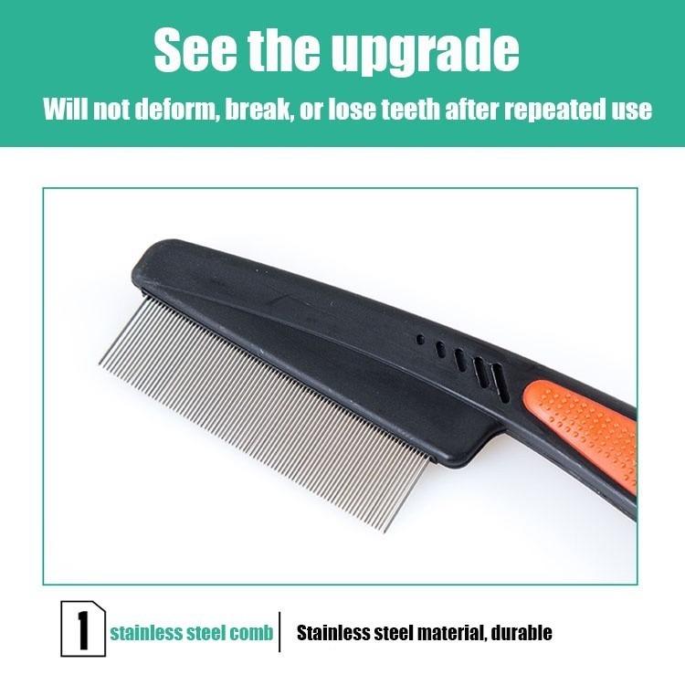 Remove Lice Comb Painless Comfortable Hair Health Black Steel Comb