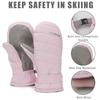 Winter Warm Ski Gloves Waterproof Anti Slip Windproof Thermal Fleece Lining Snow Gloves for Outdoor Sports Anti-skid Mittens