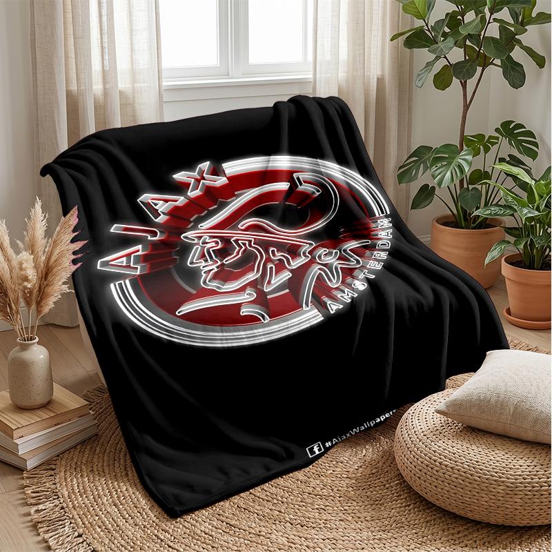 Ajax Amsterdam Theme blanket Soft Flannel Fleece Blanket Warm Lightweight Throw Blanket for Home Sofa Bed