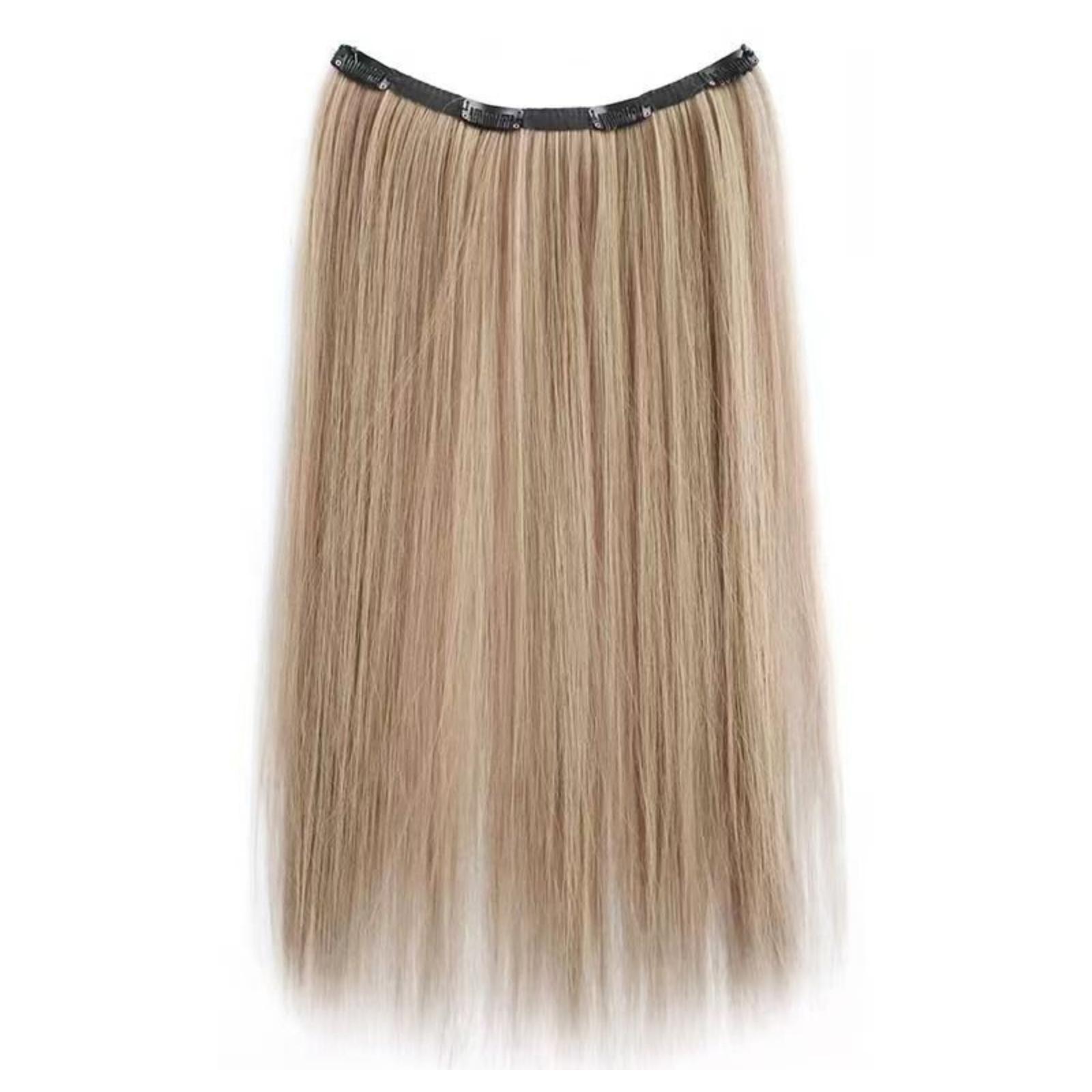 

Simulated Wig, Straight Hair Hanging Ear,Fashionable Highlighted Hair Pieces One Size