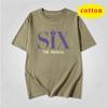 Musical Six Minimalist Printed Tshirt For Both Unisex And Unisex Round Neck Pure Cotton Short Sleeved Top