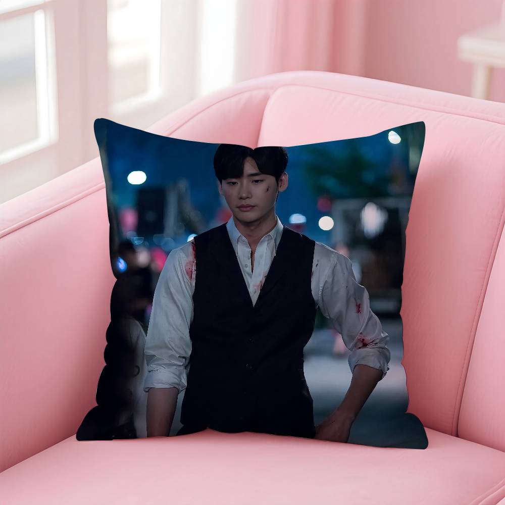 Actor L-Lee Jong S-Suk Pillow Case Pattern Printed Pillowcase For Living Room Sofa Cushion Cover & Bedroom Decor