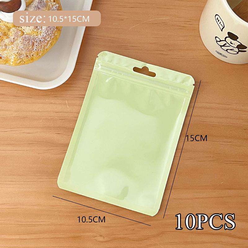INS InsPhotocard Holder 10pcs/pack Candy Color Postcards Sleeve Plastic Storage Bag Transparent Protective Case Stationery