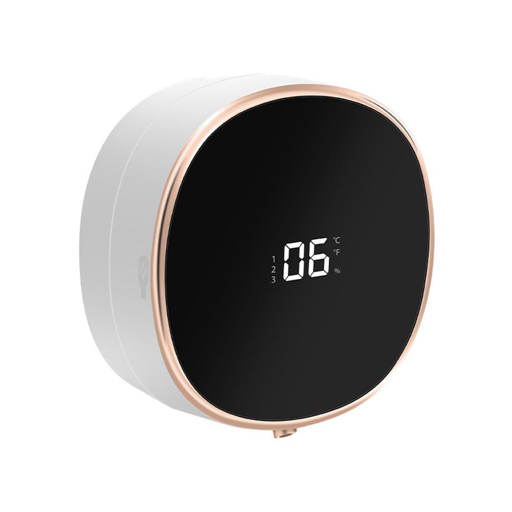 

Настенные автоматические дозаторы пенного мыла Светодиодный дисплей температуры Электрический бесконтактный инфракрасный датчик Дозатор пены белый