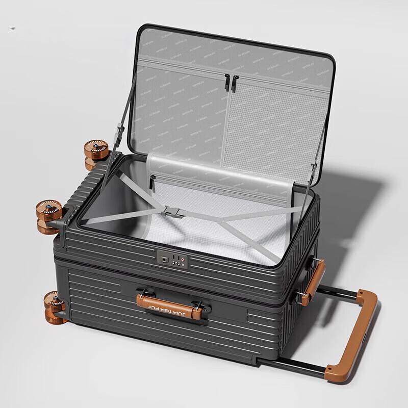 Expandable Side-Opening Carry-on Luggage