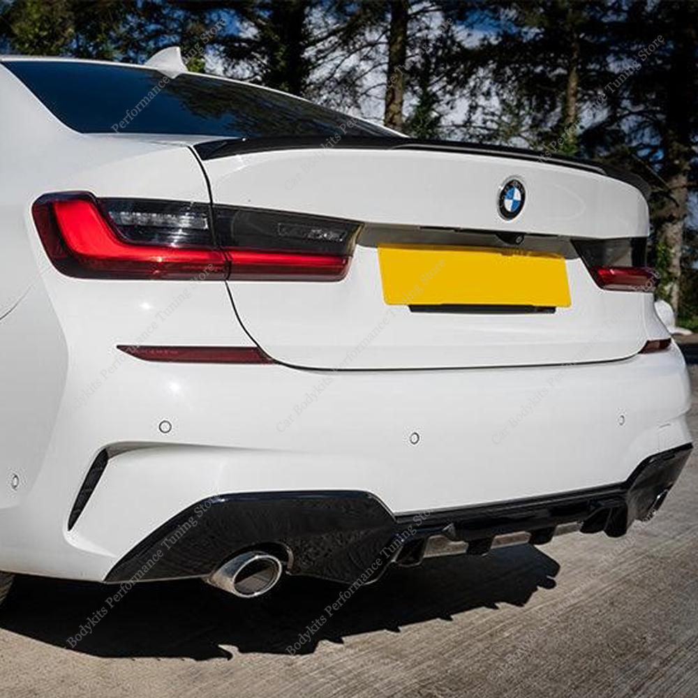 Performance Style Rear Diffuser For Bmw G20 G21 Rear Bumper Lip Splitter 320i 320d 330i 330d M Sport 2019-2022 Pre-Lci Bodykits