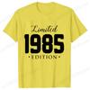 Unisex Unisex Tshirt Limited1985 Edition Graphic Tee Shirt Unisex Birthday Y2k Top Funny Vintage Fashion Unisex Oversized T Shirt Tops