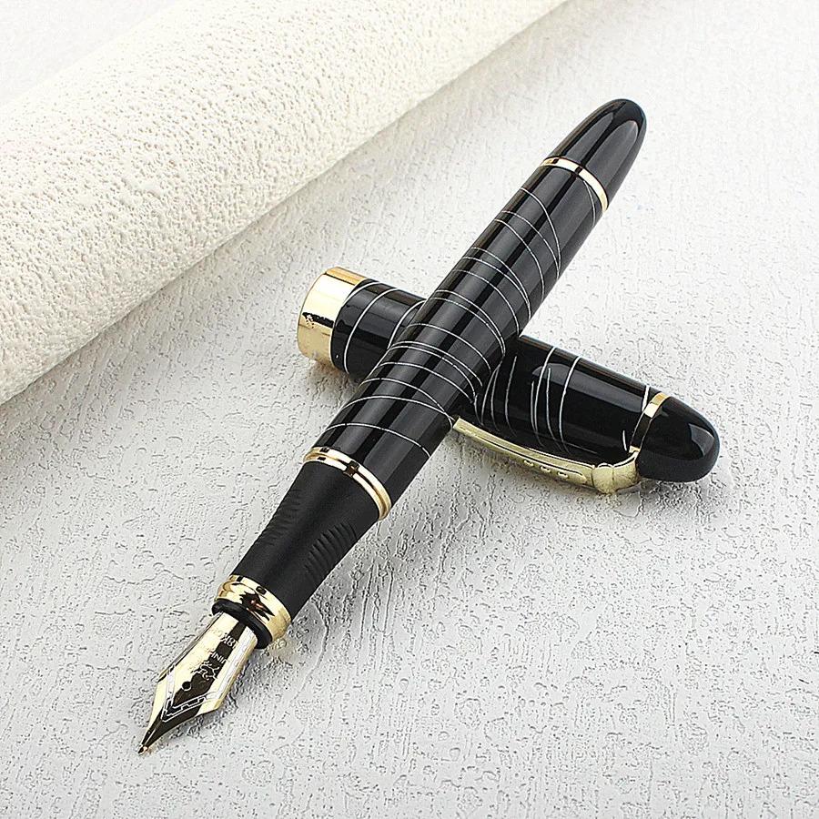 Metal Fountain Pen Luxury Pens Fine Nib Writing Office School Supplies Stationery