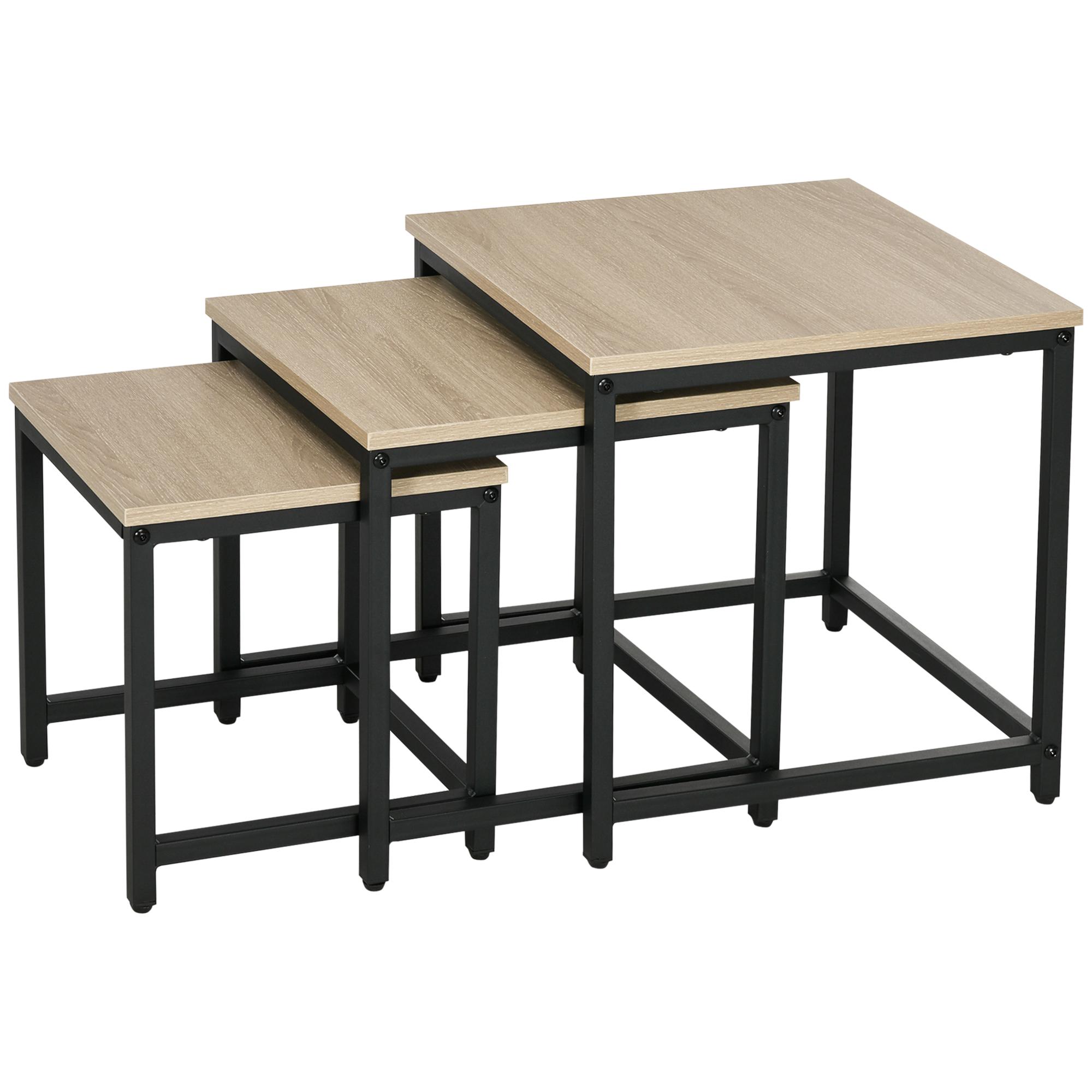Nesting Table Set of 3 Side