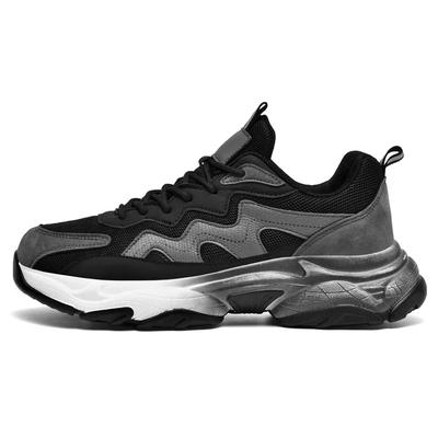 Baskets d'hiver pour hommes 2025 Semelles épaisses Baskets chunky noires Chaussures de sport Marque de luxe Haute qualité Grande taille 47 48 Tenis Masculino