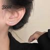Rhinestone Earrings 1 Pair Women Prom Non-pierced Ear Clips Decor