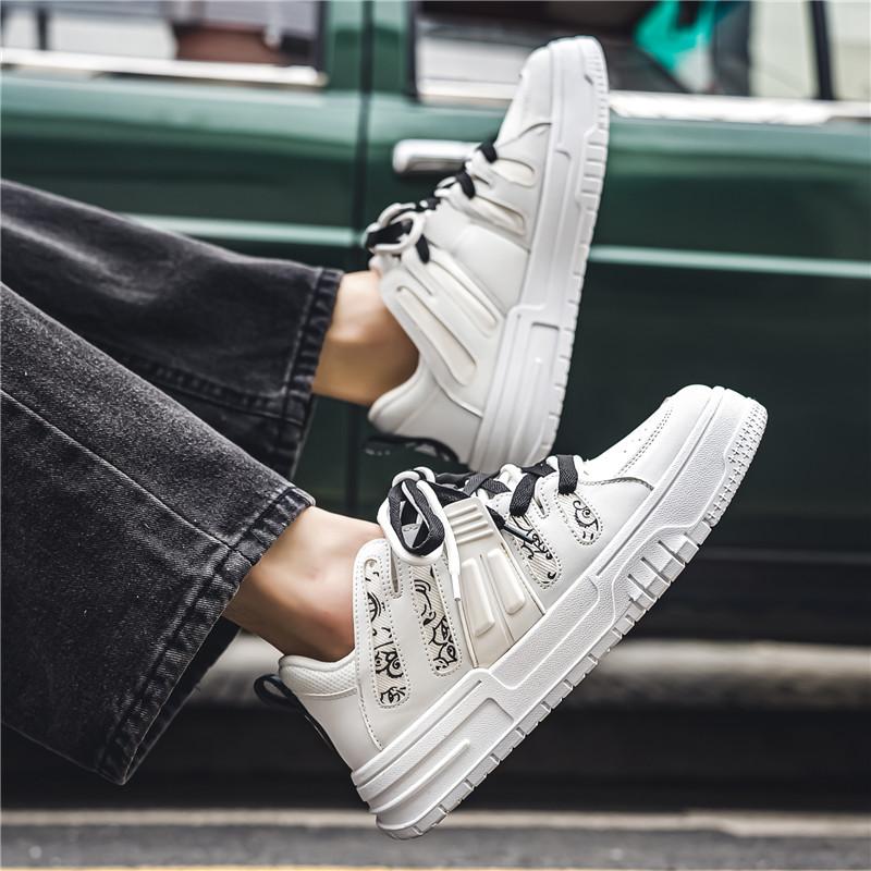 Pánské ležérní čtyřsezónní módní skateboardingové studentské pohodlné tenisky chlapecké trendy měkká podrážka prodyšné boty