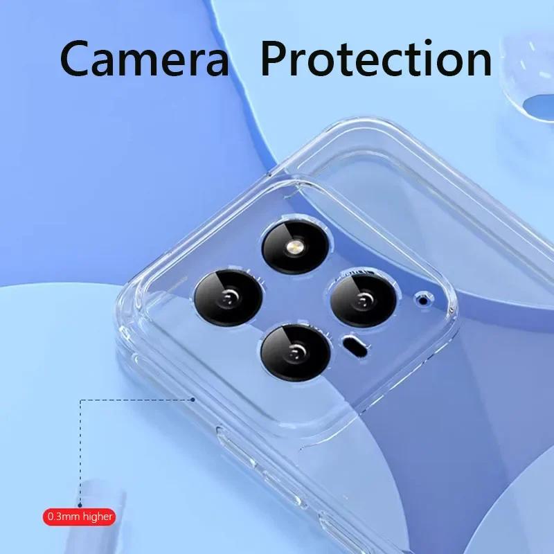 Für XiaoMi 14T Einfache Schlanke Weiche TPU Transaprent Klare Handyhülle Auf Für Xiaomi 14 Pro Xiaomi14 Pro 5G xiomi 14t pro XIAOMI Mi 14 Ultra Hülle
