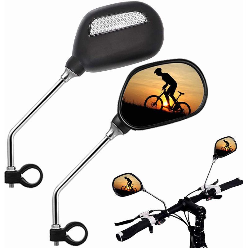 Flat Reflective Rearview Mirror for Bicycles - Safety Equipment for Mountain Bikes and Electric Vehicles