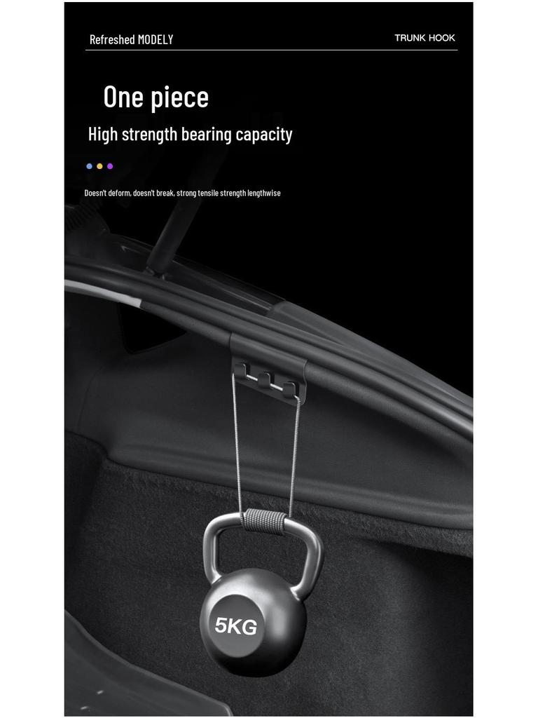 Model Y (6-Seater) Refreshed Tesla Trunk Side Hooks