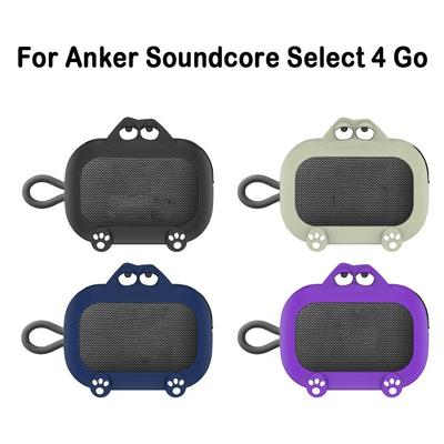 Silicone Speaker Case Dustproof Cartoon Protective Sleeve Shockproof Dustproof Cover for Anker Soundcore Select 4 Go