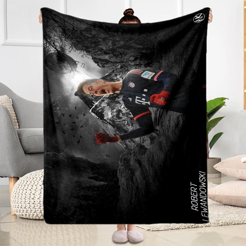 Goalkeeper Saves Ball. Blanket Durable Comfort Perfect for Livingroom Seaside Bed All-Season Use Playful Design Gifts For Family Or Friends