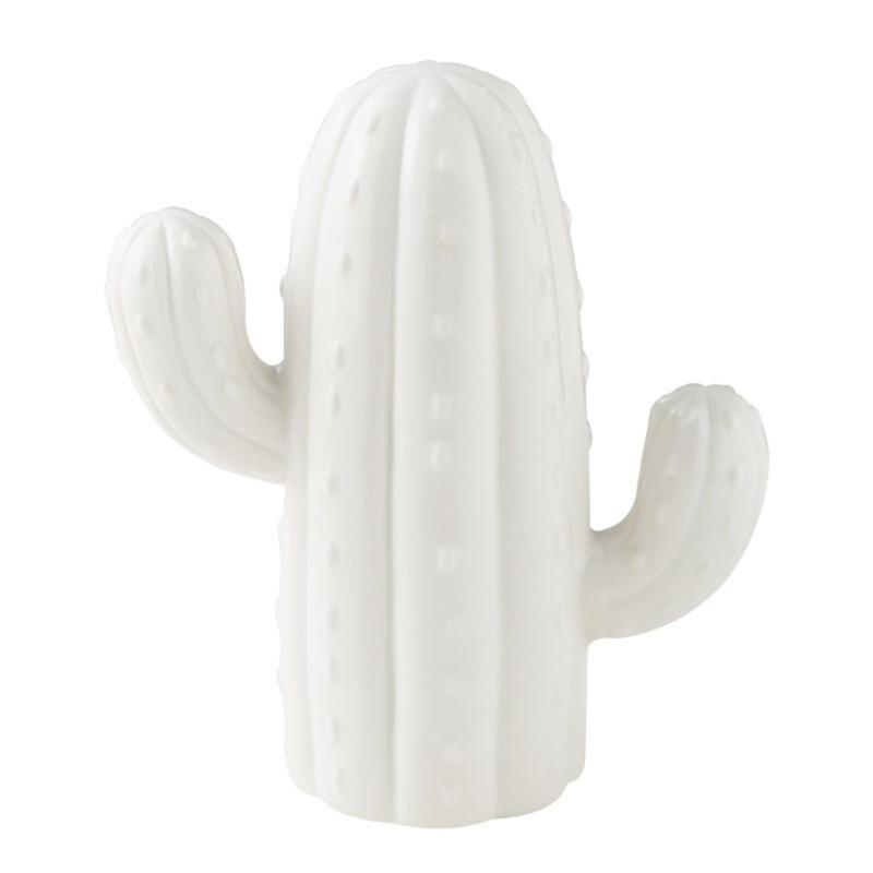 

Керамический кактус, украшение, копилки, коробка для сбережений, держатели для монет для украшения рабочего стола и сбережений в скандинавском стиле белый