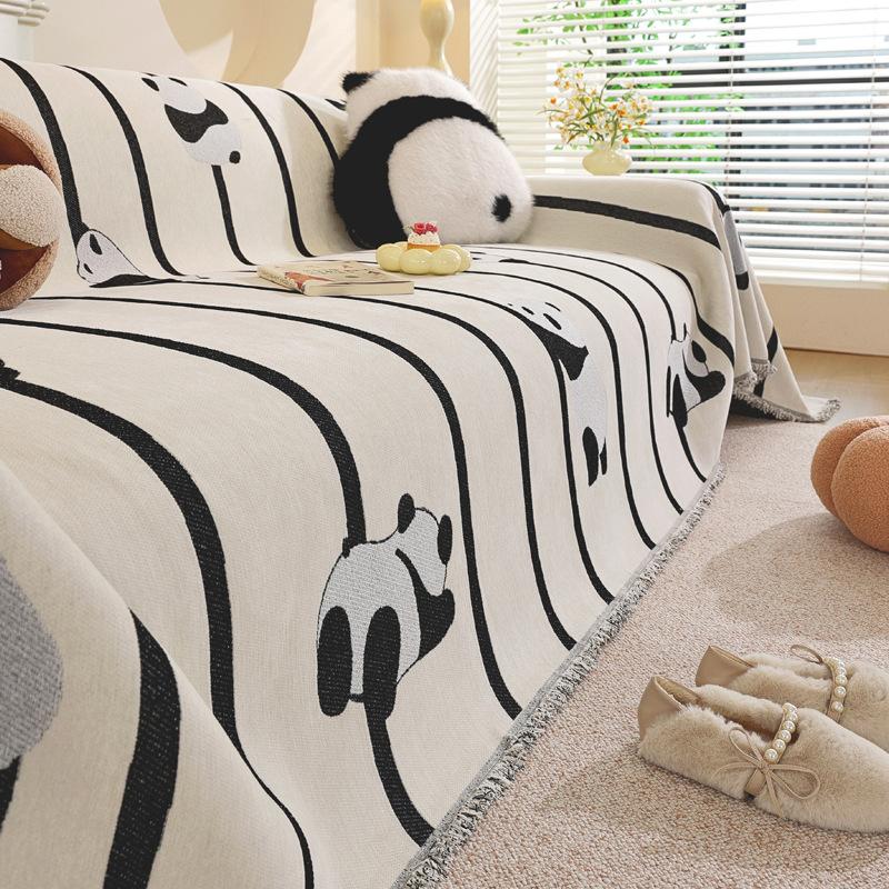 

Chenier sofa cover 2025 new four-season universal cute cartoon a whole cover cover cover cover 90*90cm