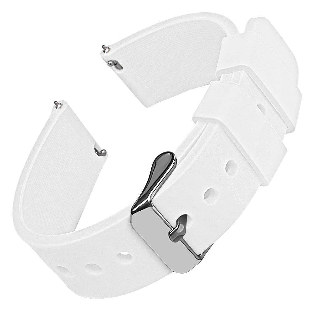 Cinturino Premium in Silicone per Orologio - Rilascio Rapido, Diverse Misure (14/16/18/19/20/21/22/24mm), Design Morbido e Colorato