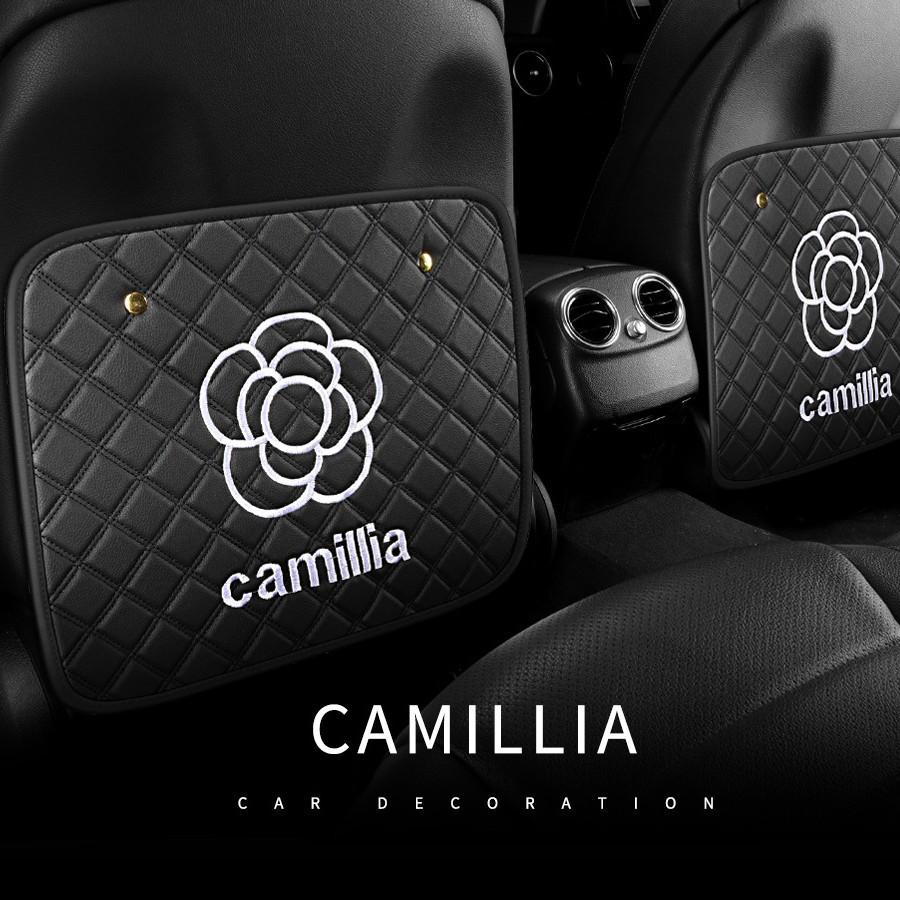 Car Seat Back Organizer with Kick Mat and Storage Compartments