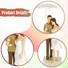 Couple Figurine Boy and Girl Sculpture Character Decorative Lover Holding Umbrella for Desk