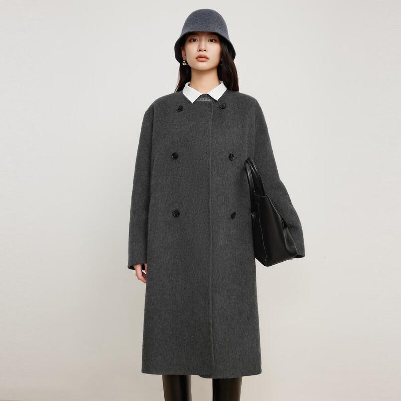 Elva' Island Women's Premium Double-Faced Wool Coat