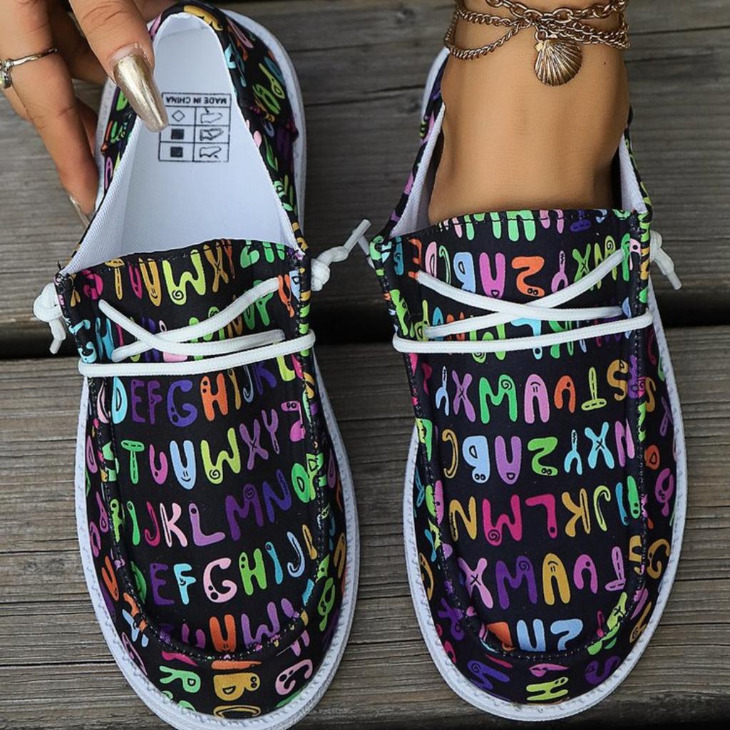 Women Outdoor Sneakers 2024 Autumn Winter New Printed Casual Warm Sneakers Women Flat Cotton Designer Shoes Zapatos De Mujer