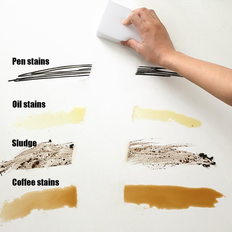 10 Stück Melamin Magic Schwamm Radierer Entfernt Flecken für Auto Detailling Reinigungsschwamm Küche Büro Badezimmer Reinigungswerkzeuge