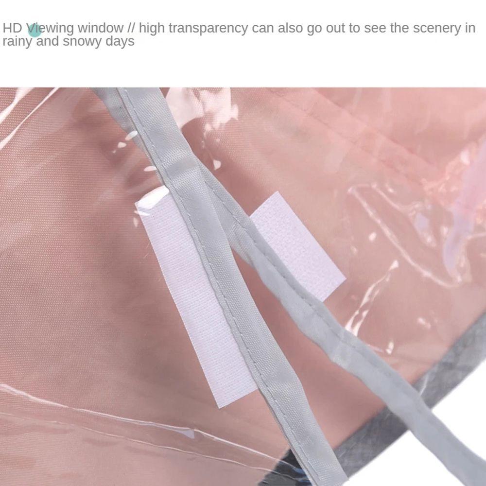 Zipper Open Dust Shield Stroller Wind Shield Waterproof EVA Stroller Rain Cover Pushchairs Raincoat