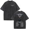 Rapper Chris Brown Eclipse Tour Merchandising Concerto Maglietta Lavata Vintage Regali per Fan Uomo Donna Moda Hip Hop Magliette Oversize