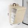 Dirty Laundry Basket Foldable Household Clothes Storage Basket Waterproof Home Organization Storage Supplies Hanging Organizer