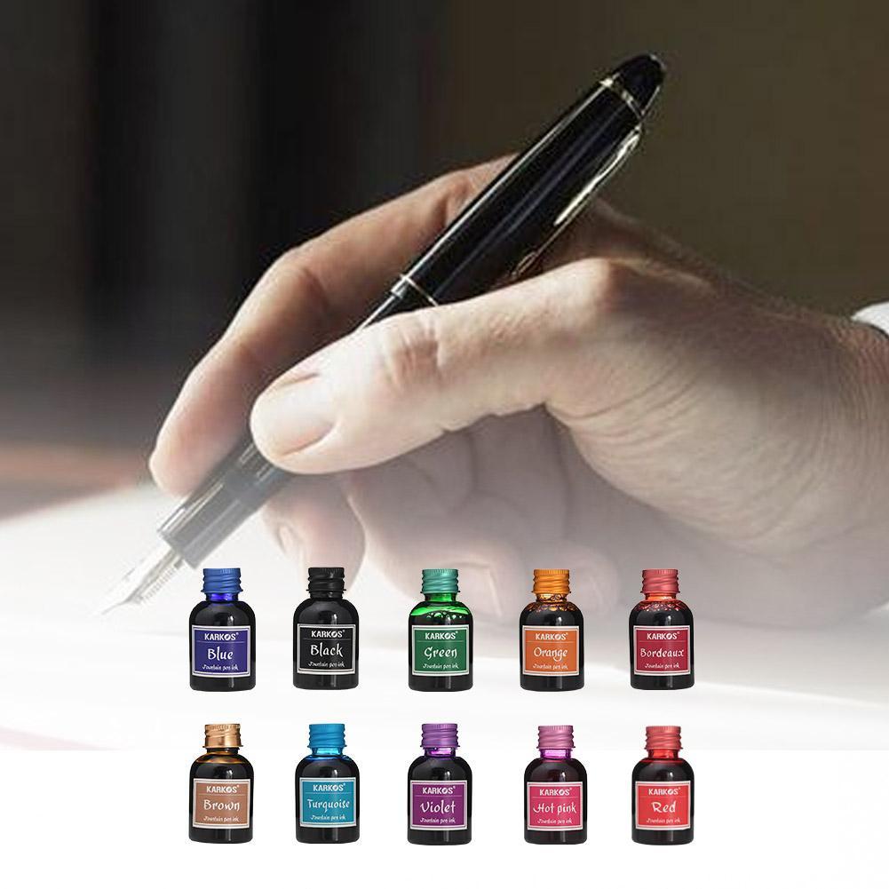 Pure Color 30ml School Pen Ink Refilling Inks Calligraphy High Quality Writing Fountain Pen Ink Stationery Supplies