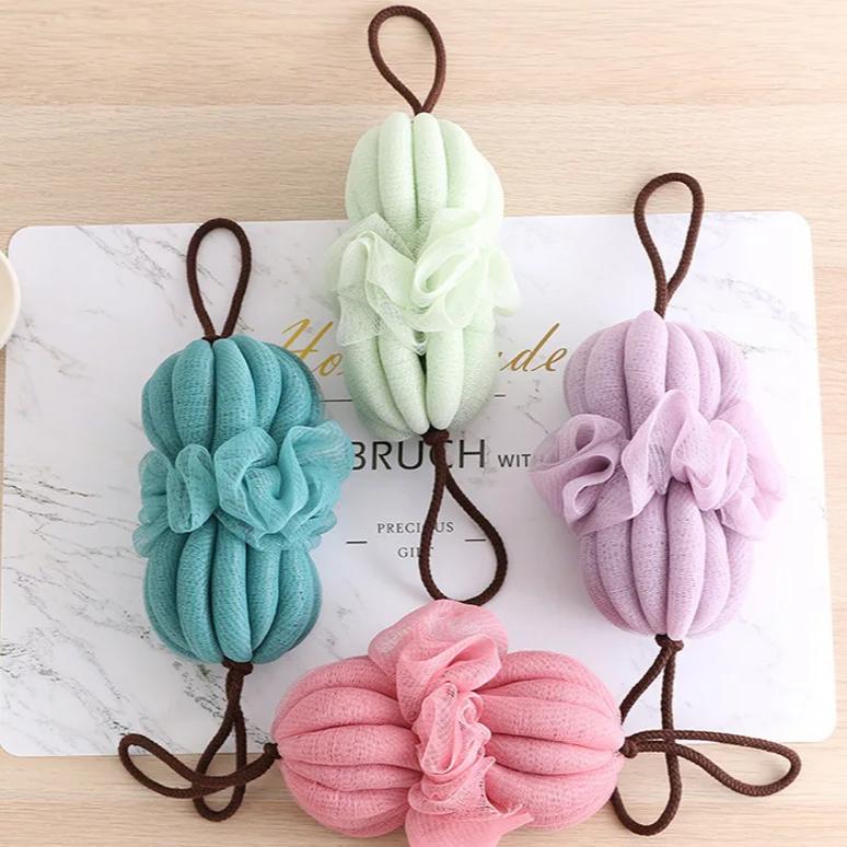 Soft Mesh Foaming Shower Sponge Body Scrub Exfoliating Back Brush Skin Cleaner Bath Bubble Ball Skin Care Bathing Accessories