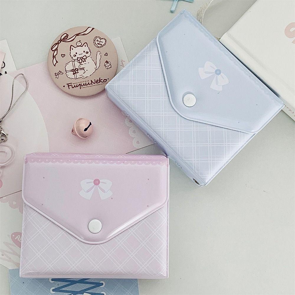 16 Pockets Kpop Photocard Holder PVC Mini Photo Album New Name Card Book  Photo Storage