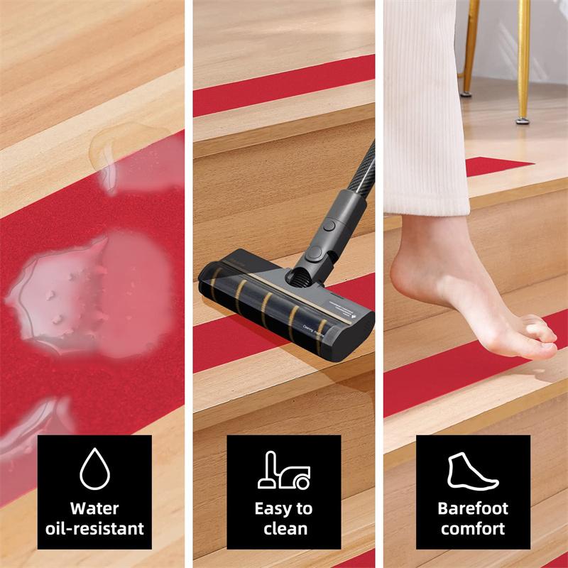 25mm*5m Red Anti Slip Traction Tape Non-Slip Grip Strips Waterproof Non Skid Tread Safety Warning Sticker For Stair Step Scooter