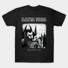 Men Black Print T-shirt Dopethrone Electrics Wizard Old Schools No-Cut Transfer Paper Print Cotton Tshirt
