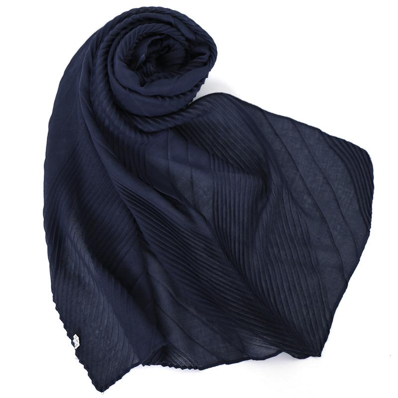 Sciarpa di Cotone a Pieghe Stropicciate Hijab di Grandi Dimensioni per Donne Velo Musulmano Copricapo Sciarpa Stropicciata Foulard Islamico Femme Hijab