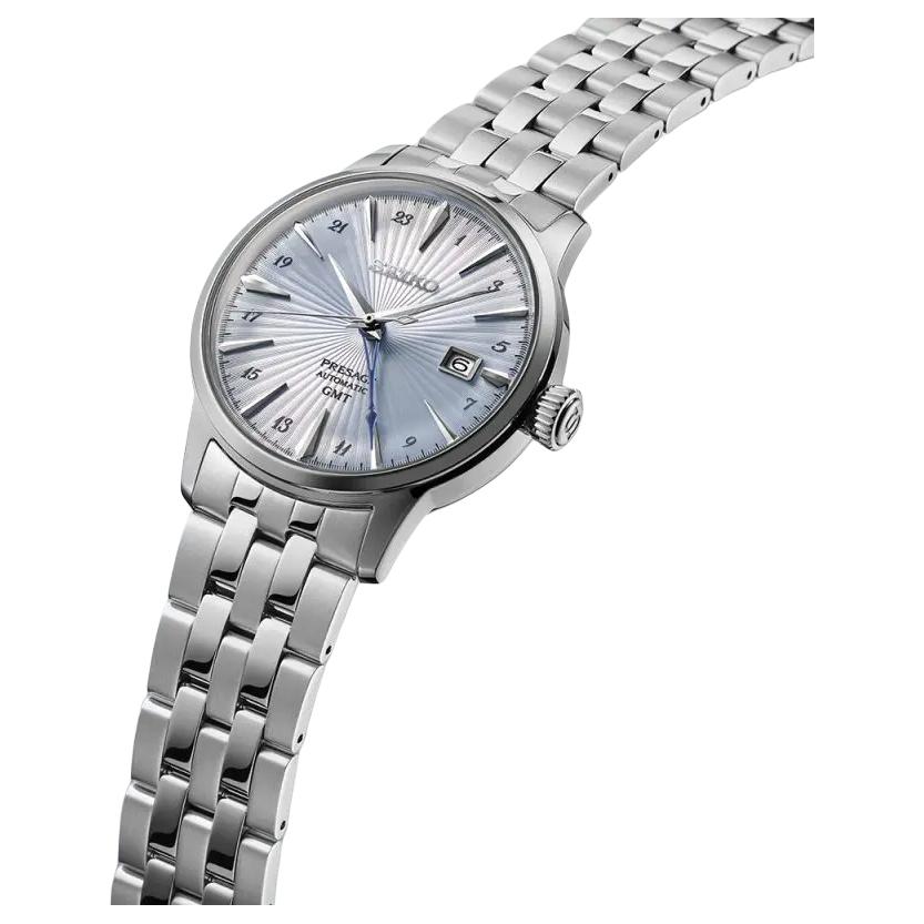 Seiko Automatic/Manual Mechanical Movement Stainless Steel Strap Watch 40.5mm Men's Watches SSK037J1