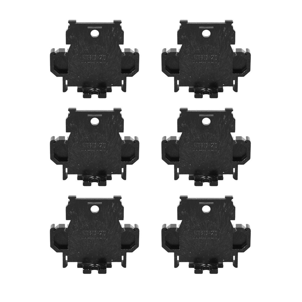 100 STÜCK Klemmenblock Nylon Multifunktional DIN-Schienenklemmenblock für Zuhause Gewerblich