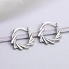 Design Sense Whirlwind Unique Earrings Personalized Design Fashionable Baroque Rotating Ear Buckle Cross-Border Hot-Selling Women