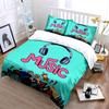 Music-Themed Educational Decor Set Soft Comfortable Duvet Cover Bedding Set Included 1*Duvet Cover & 2*Pillowcases, Gift