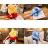 Soft Polyester Fiber Car Neck Pillow Travel Hooded Neck Cushion Cute U-shaped Plush Toy For Adults Yellow Winnie The Pooh Blue Stitch
