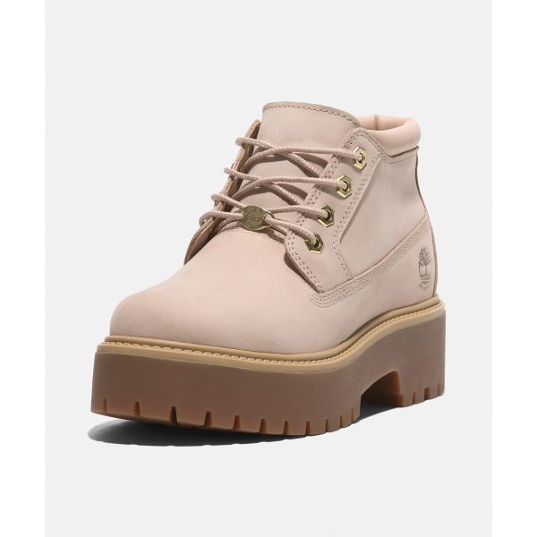 Timberland Stone Street Bequeme Kurze Stiefel Damenstiefel Beige A2HA9EN7